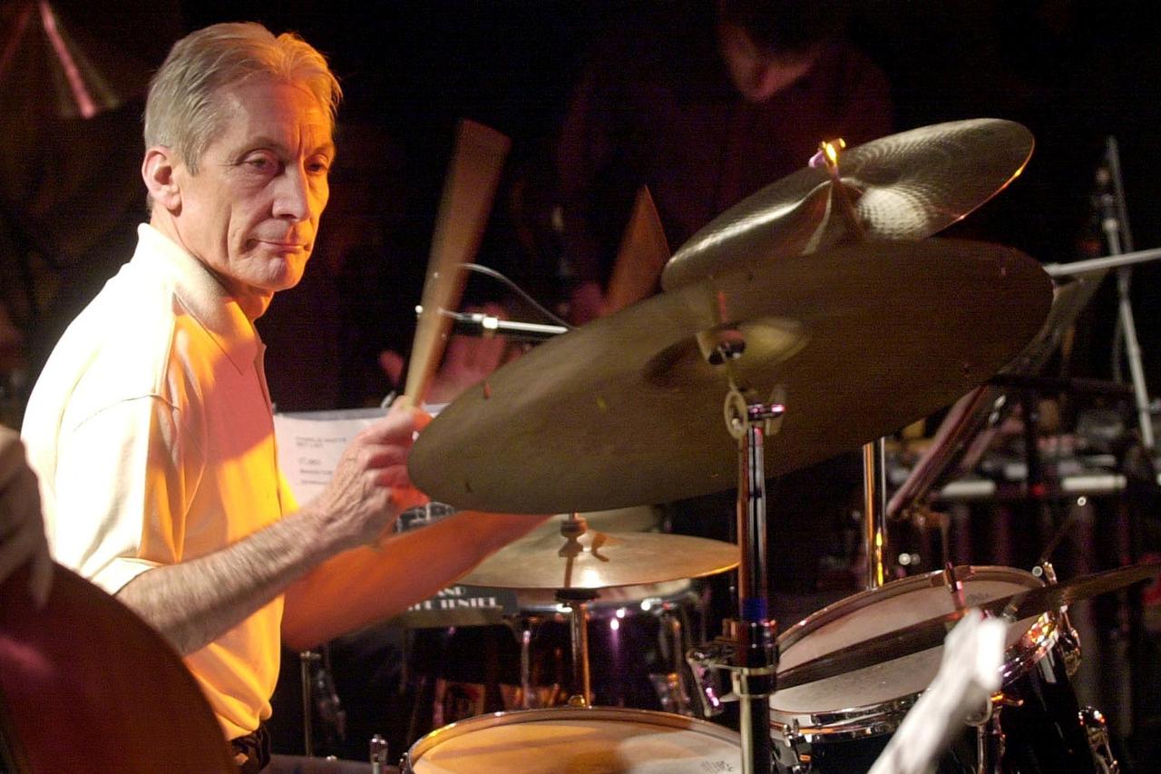 FILE PHOTO: BRITISH ROLLING STONES POP STAR CHARLIE WATTS DURING HIS CONCERT IN BARCELONA.