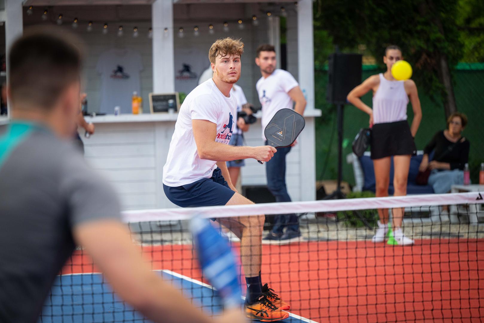 27.06.2024., Zagreb - Sluzbeno otvorenje prvog Pickleball kluba i terena u Zagrebu. Pickleball je kombinacija tenisa, badmintona i stolnog tenisa i hit je u svijetu. Photo: Neva Zganec/PIXSELL