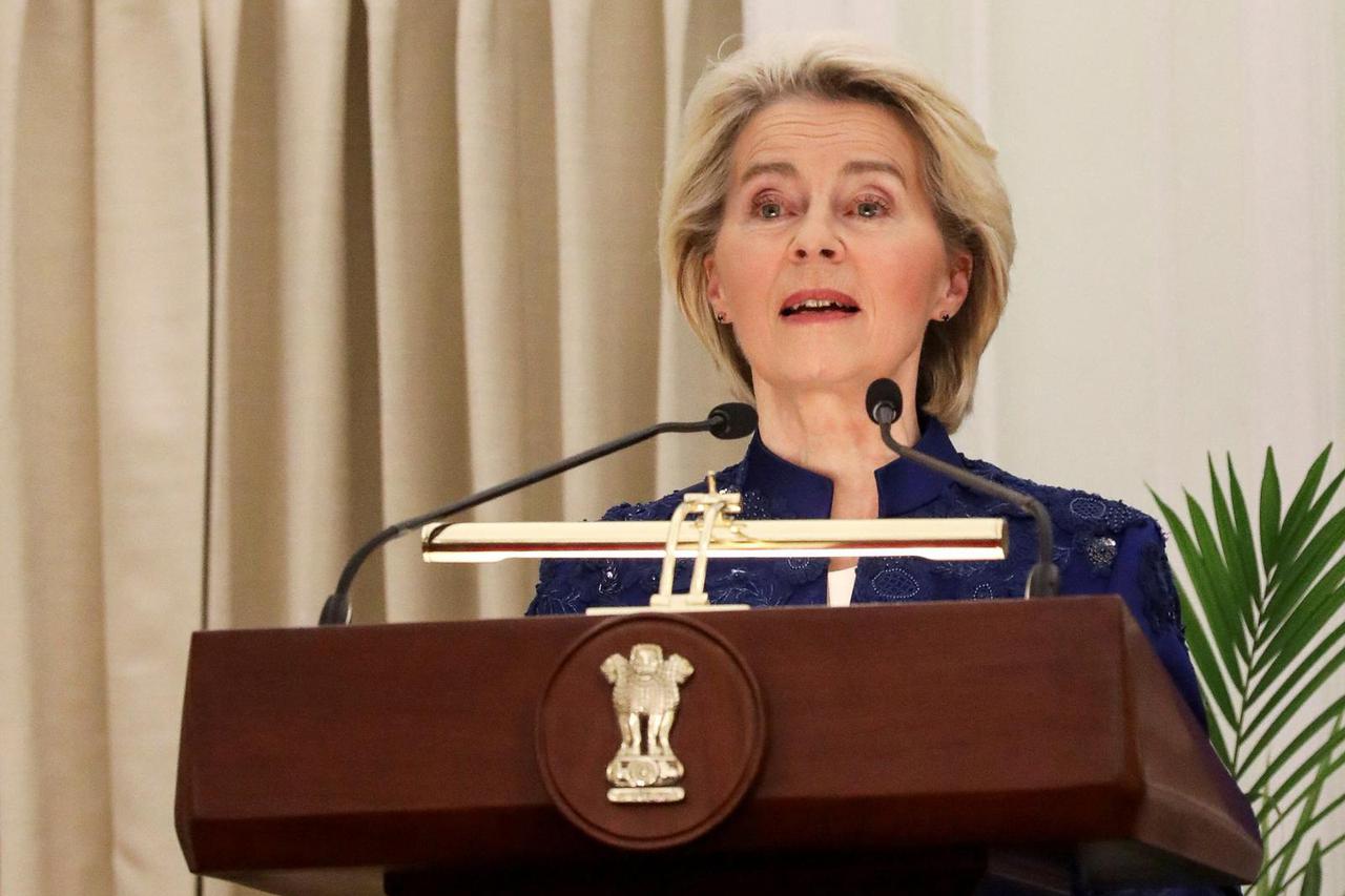 European Commission President von der Leyen and European Council President Costa visit India