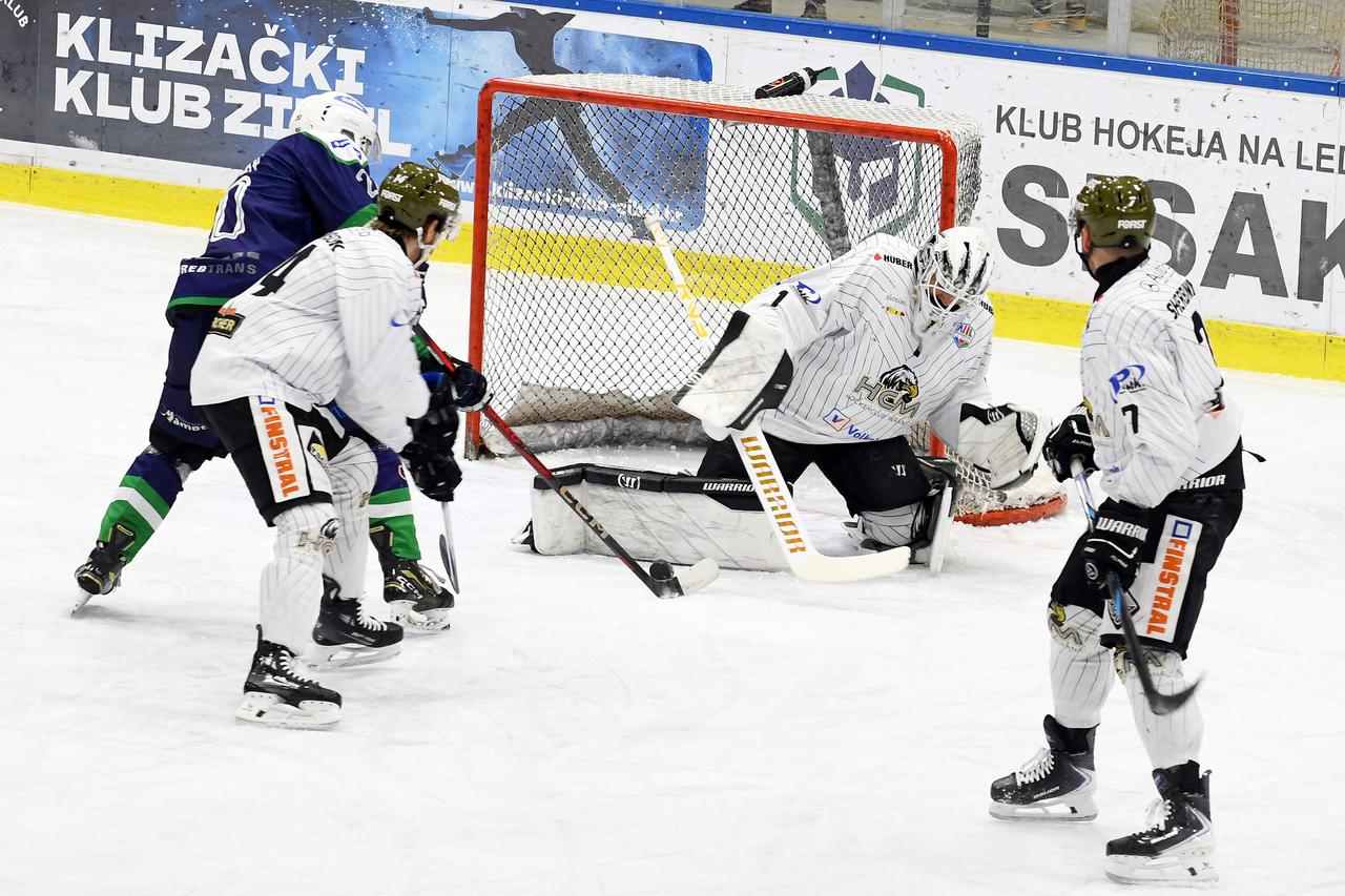 Sisak: Prva polufinalna utakmica oigravanja Alpske lige KHL Sisak - HC Merano