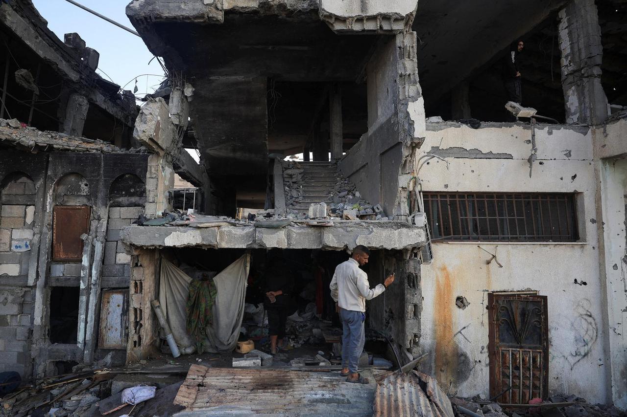 Aftermath of Israeli strike in Gaza City