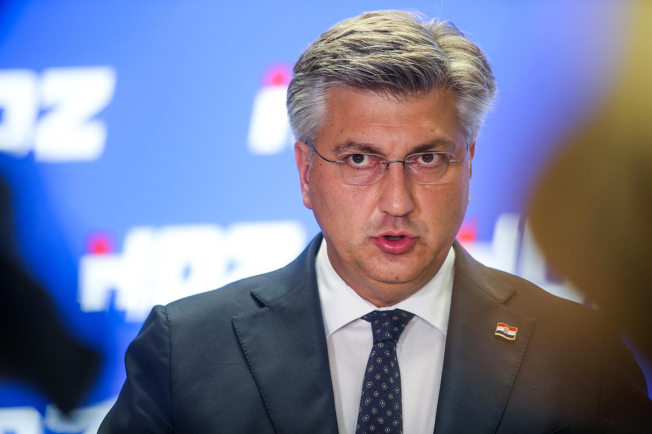 Zagreb: Izjava za medije Andreja Plenkovića nakon sjednice Predsjedništva HDZ-a
