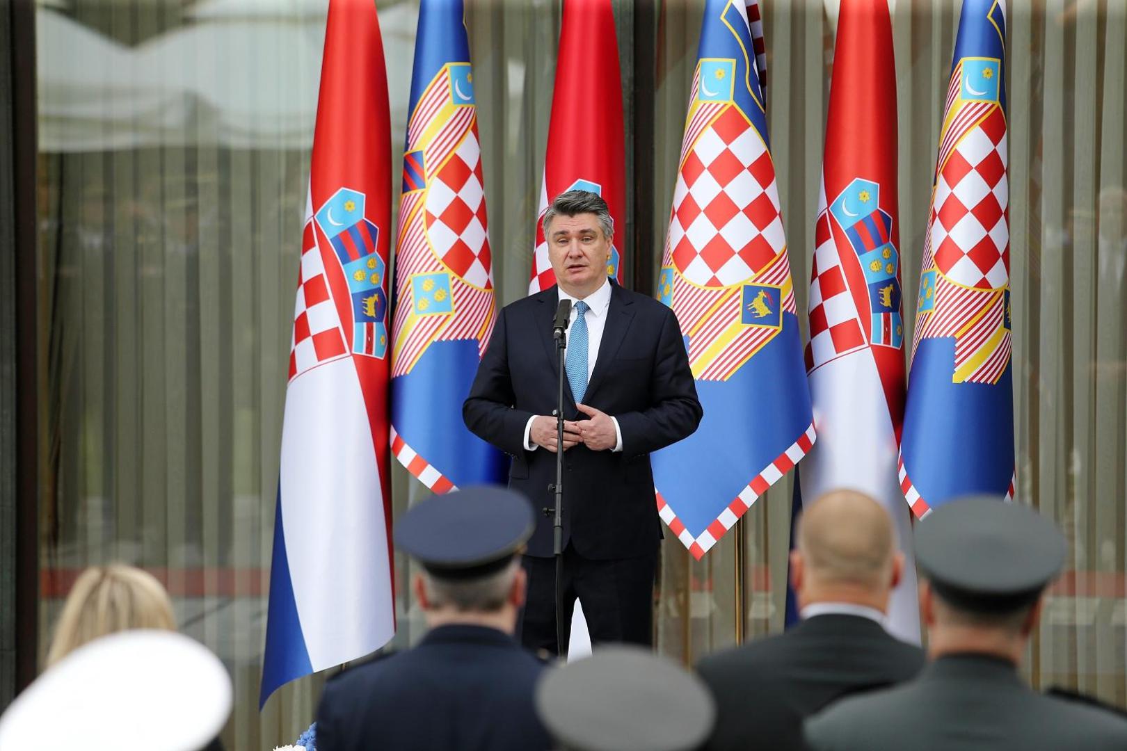 28.05.2020., Zagreb - Predsjednik Republike i vrhovni zapovjednik Oruzanih snaga Republike Hrvatske Zoran Milanovic uprilicio je svecani prijam u prigodi obiljezavanja Dana hrvatske vojske i Dana hrvatske kopnene vojske. 
Photo: Dalibor Urukalovic/PIXSELL