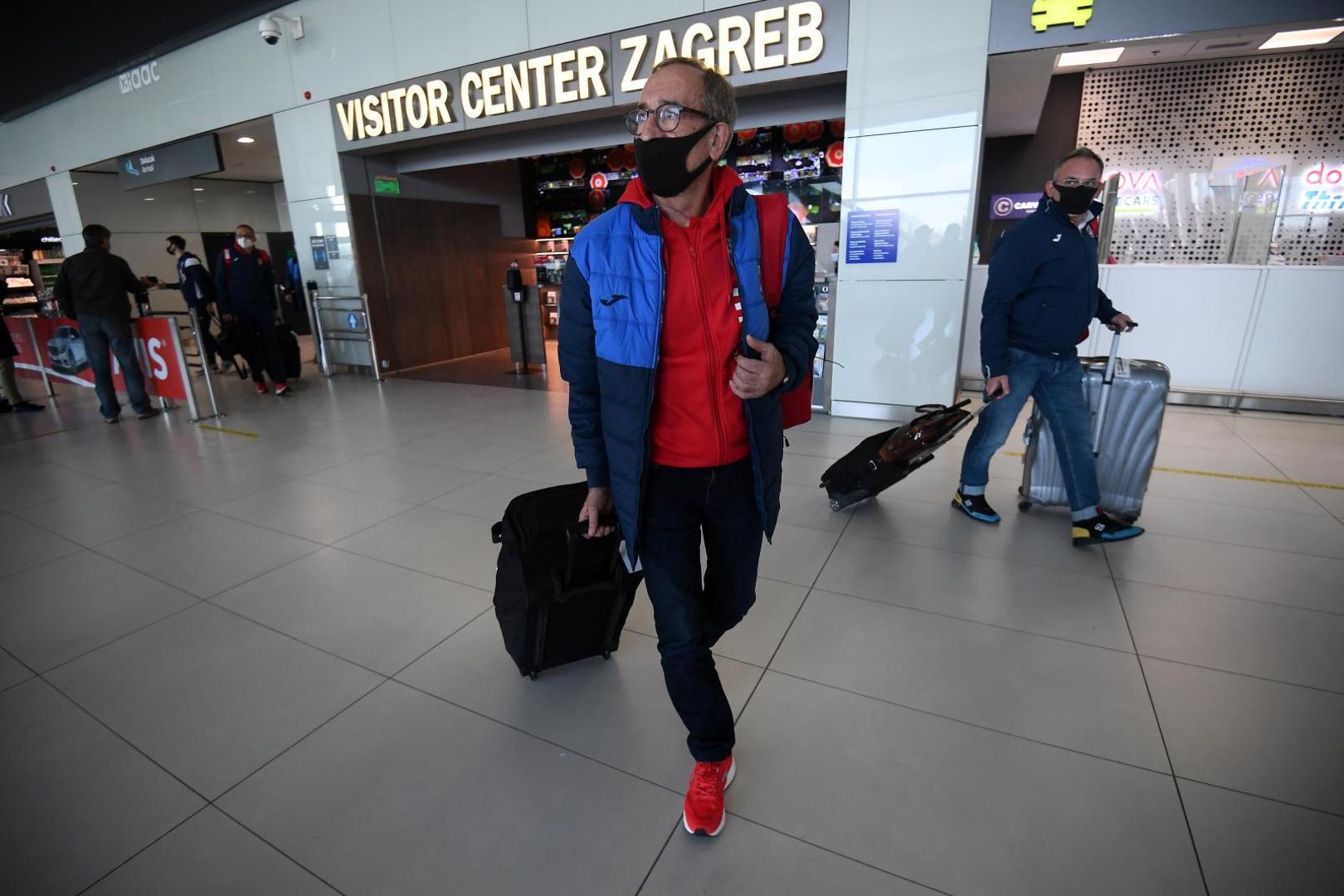 26.01.2021., Zracna luka dr. Franjo Tudjman, Zagreb - Hrvatska rukometna reprezentacija vratila se nakon ispadanja iz Svjetskog prvenstva u Egiptu. Lino Cervar. 
Photo: Marko Lukunic/PIXSELL