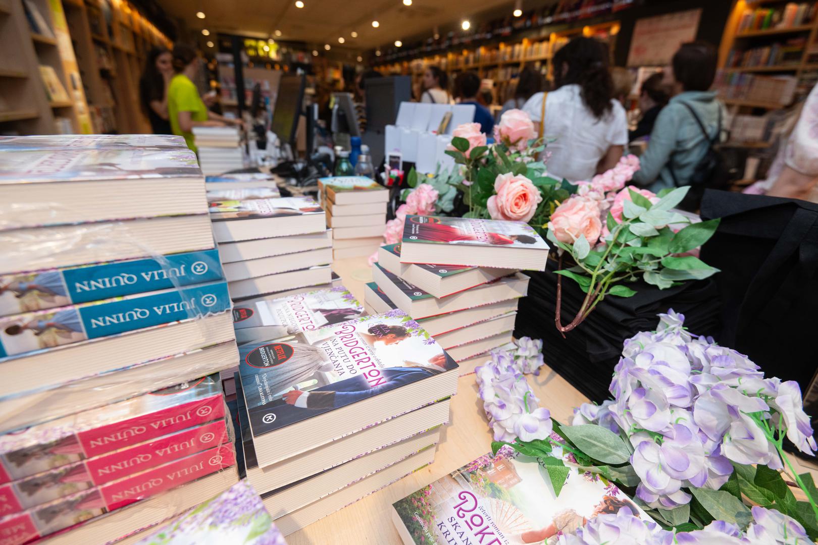 04.06.2024., Zagreb - Susret Julije Quinn, autorice serijala "Bridgerton" s citateljima u knjizari Hocu knjigu. Photo: Neva Zganec/PIXSELL