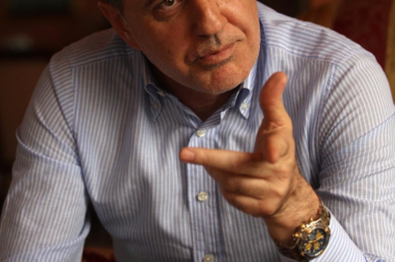 'sport 28.09.2008. Zagreb , nogometna utakmica prve hrvatske nogometne lige u Kranjcevicevoj ulici izmedju NK Zagreb i NK Croatia Sesvete.Zvonko Zubak predsjednik NK Sesveta. Photo:Antonio Bronic/Vece