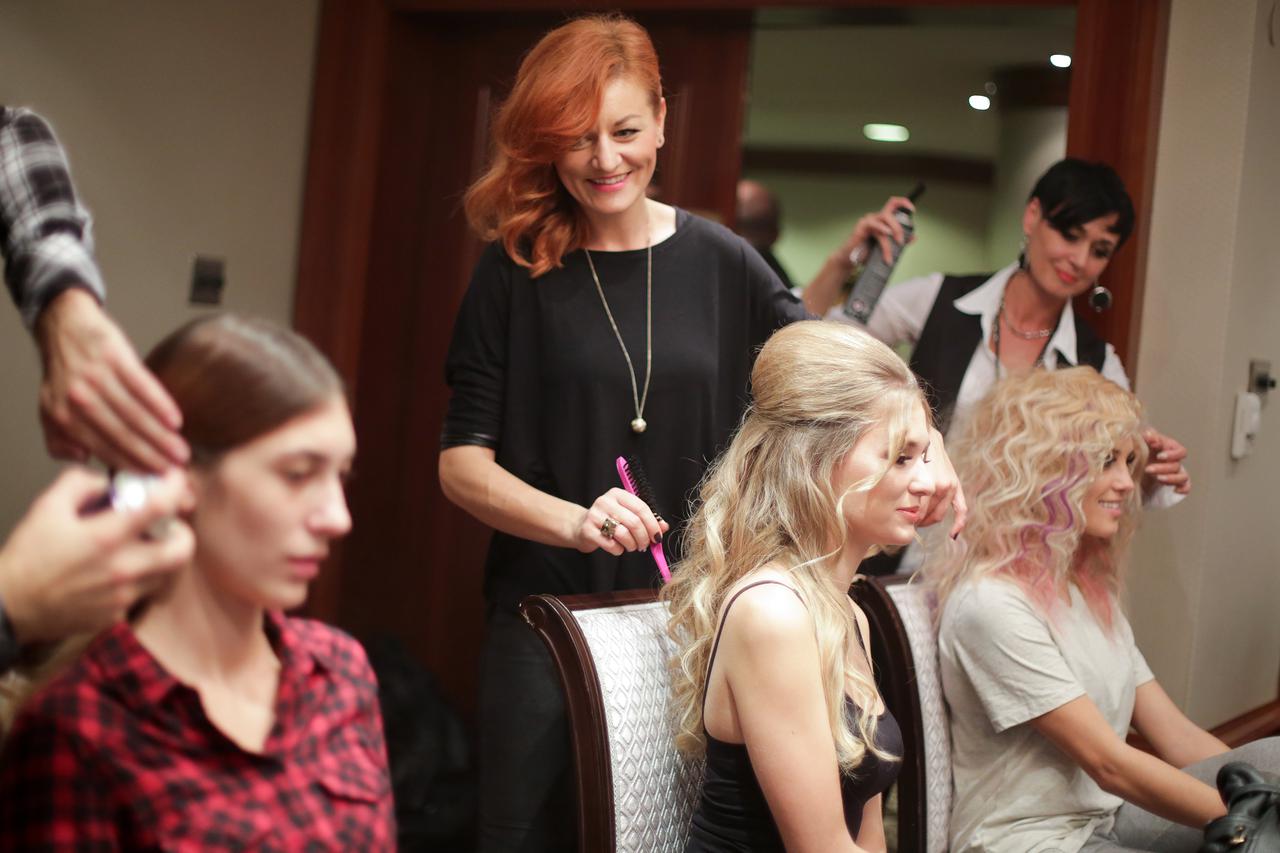 15.10.2015., Zagreb - Pripreme uoci 80. Zlatne igle, najstarije modne manifestacije u Zagrebu koja ce se odrzati u velikoj dvorani hotela Sheraton. Photo: Grgur Zucko/PIXSELL