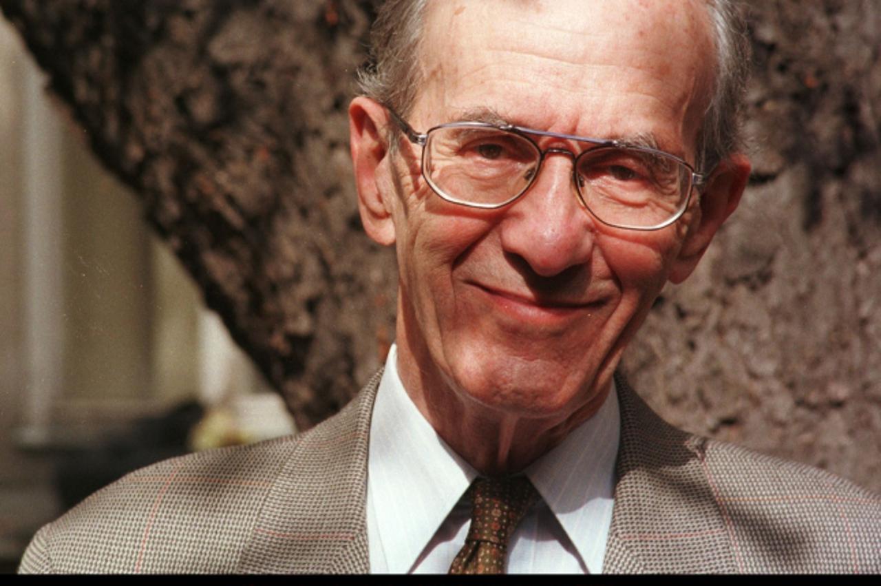 \'28.09.1998.,Zagreb - HAZU,Akademik Eugen Pusic, otac Vesne Pusic,  Photo: Arhiva/Vecernji list\'