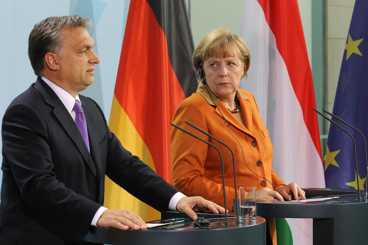 Viktor Orban i Angela Merkel