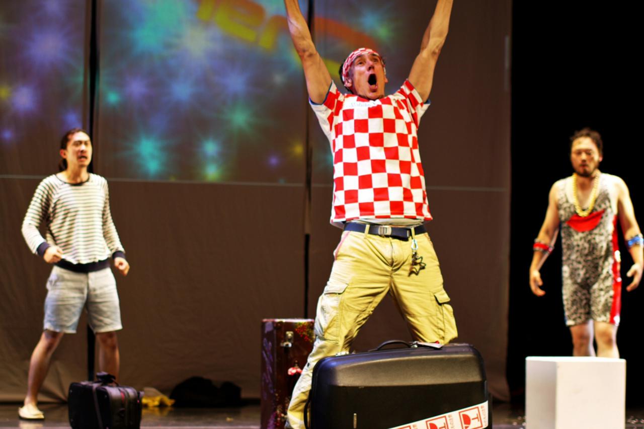 Dražen Čuček u sceni Superheroja 