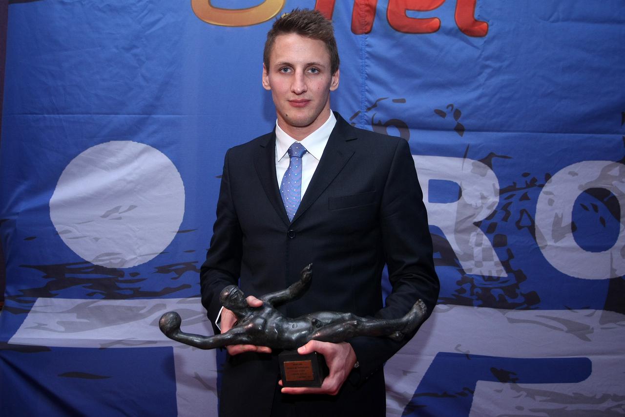 20.12.2014., Zagreb - U Hotelu Westin odrzana dodjela nagrade naljboljem hrvatskom vaterpolistu u izboru Vecernjeg lista. Sandro Sukno.  Photo: Luka Stanzl/PIXSELL