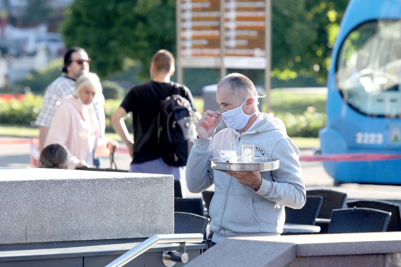 Zagreb: Od danas maske obavezne za zaposlenike ugostiteljskih objekata
