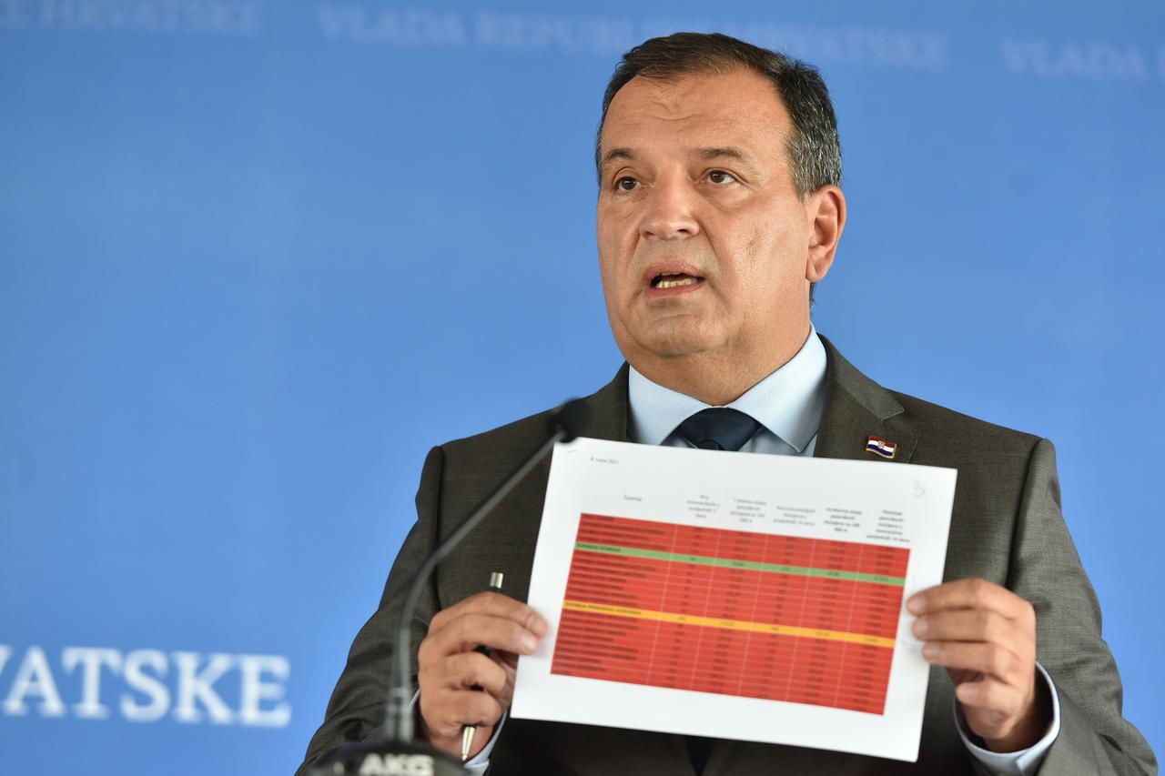 Zagreb: Izjave za medije nakon sjednice Vlade