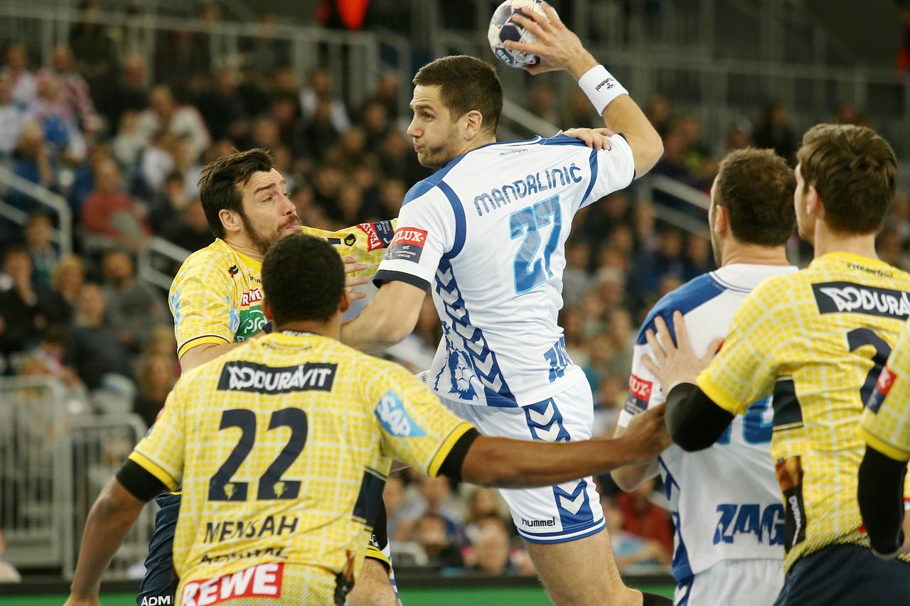 01.12.2016., Zagreb - Velux EHF rukometna Liga prvaka, 09. kolo, PPD Zagreb - Rhein Neckar Loewen. Stipe Mandalinic. Photo: Dalibor Urukalovic/PIXSELL