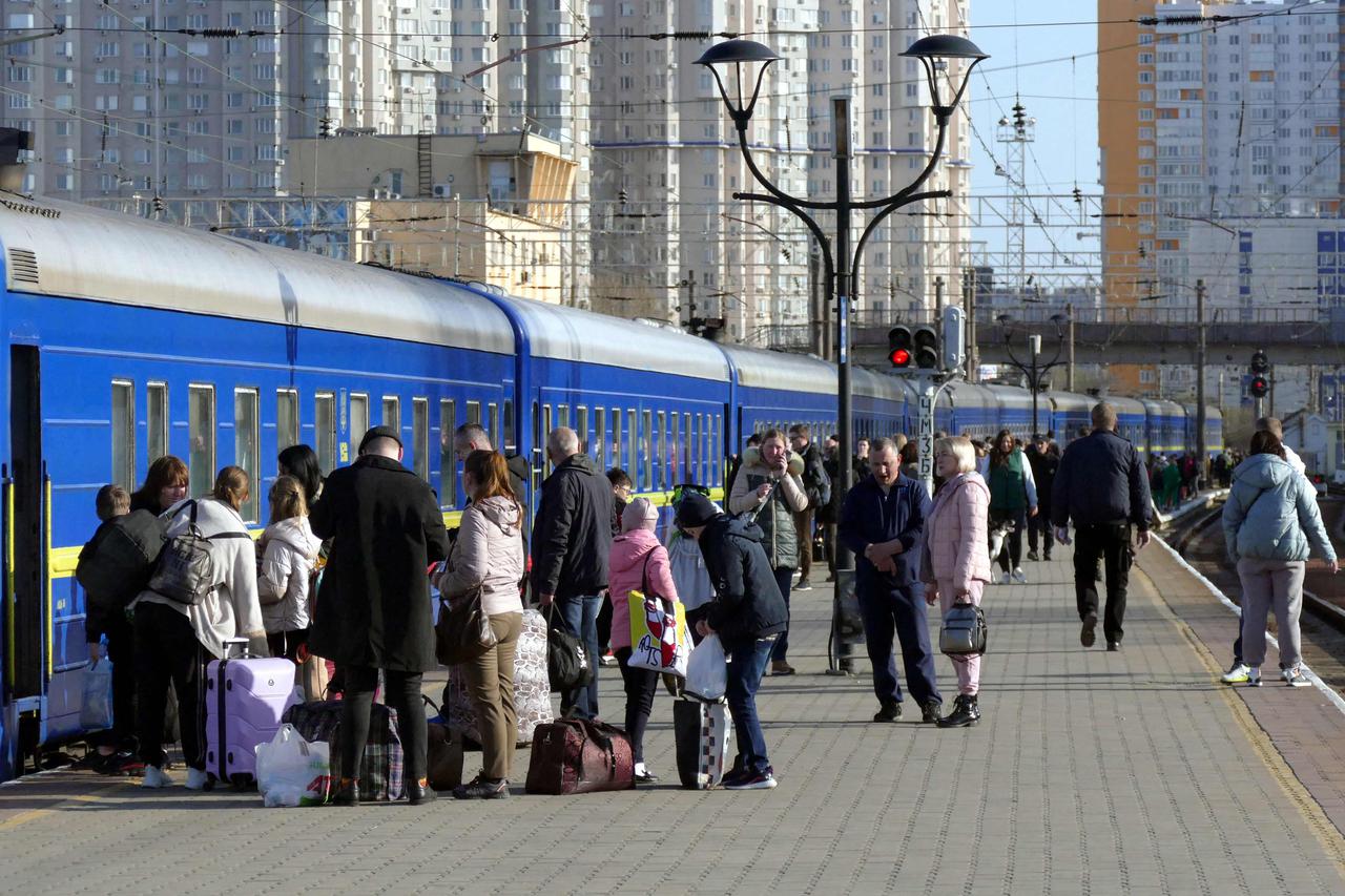 Evacuation Train From Odesa To Przemysl - Ukraine