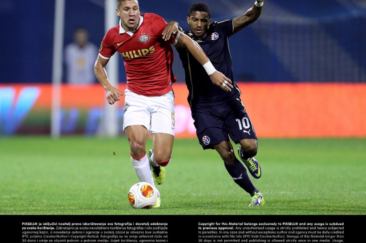 '24.10.2013., stadion u Maksimiru, Zagreb - Trece kolo Europa lige, GNK Dinamo - PSV Eindhoven. Jeffrey Bruma, Sammir.  Photo: Goran Stanzl/PIXSELL'