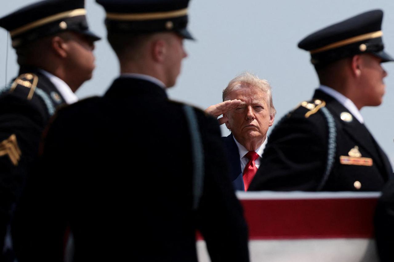 U.S. President Trump attends dignified transfer for U.S. Army service members killed in the Iran war
