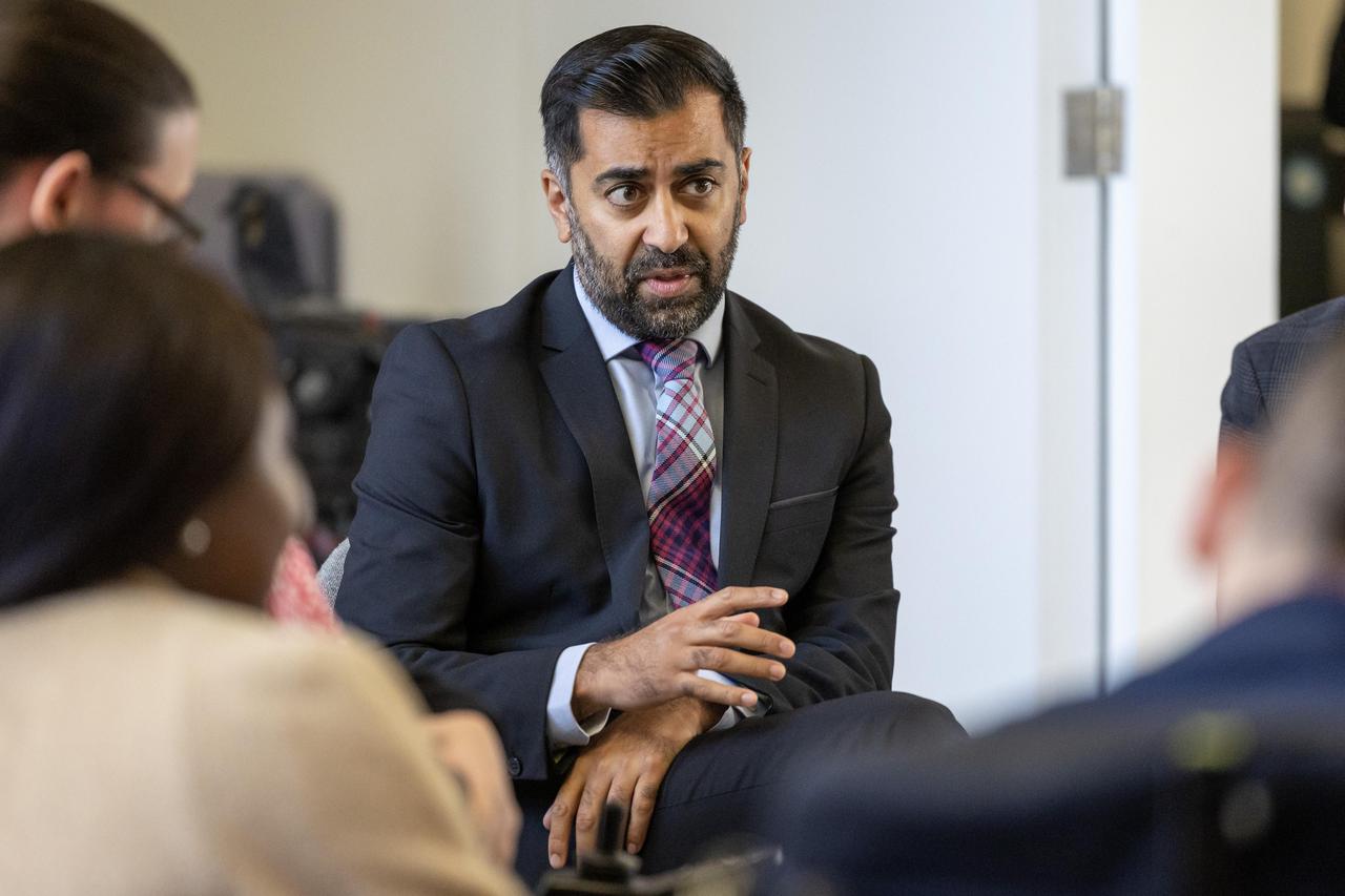 Humza Yousaf visit to Thistle Foundation