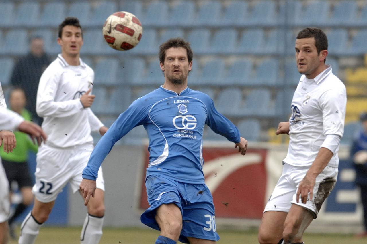 \'26.02.2011., Cakovec - Nogometna utakmica 19. kola Prve HNL izmedju NK Varazdin i NK Rijeka. Davor Vugrinec, strijelac za 1:0. Photo: Vjeran Zganec-Rogulja/PIXSELL\'