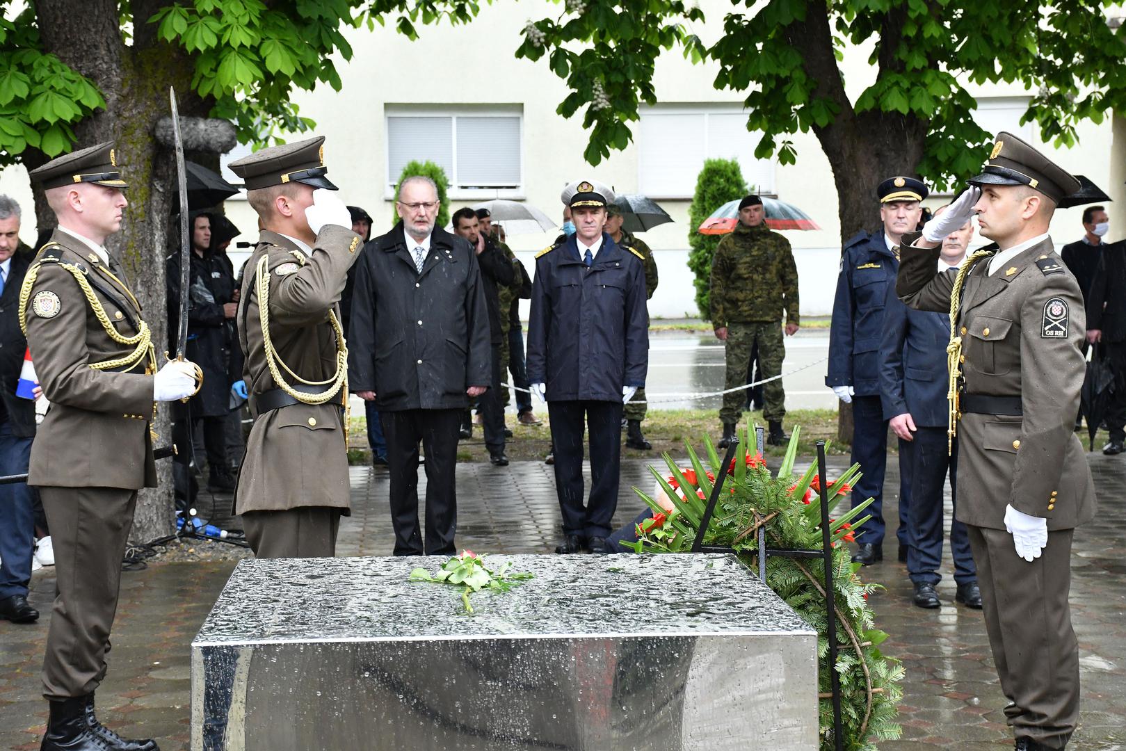 01.05.2020. Okucani  - Obiljezavanje 25. obljetnice vojno redarstvene operacije Bljesak. Davor Bozinovic, Damir Krsticevic 
Photo: Ivica Galovic/ PIXSELL