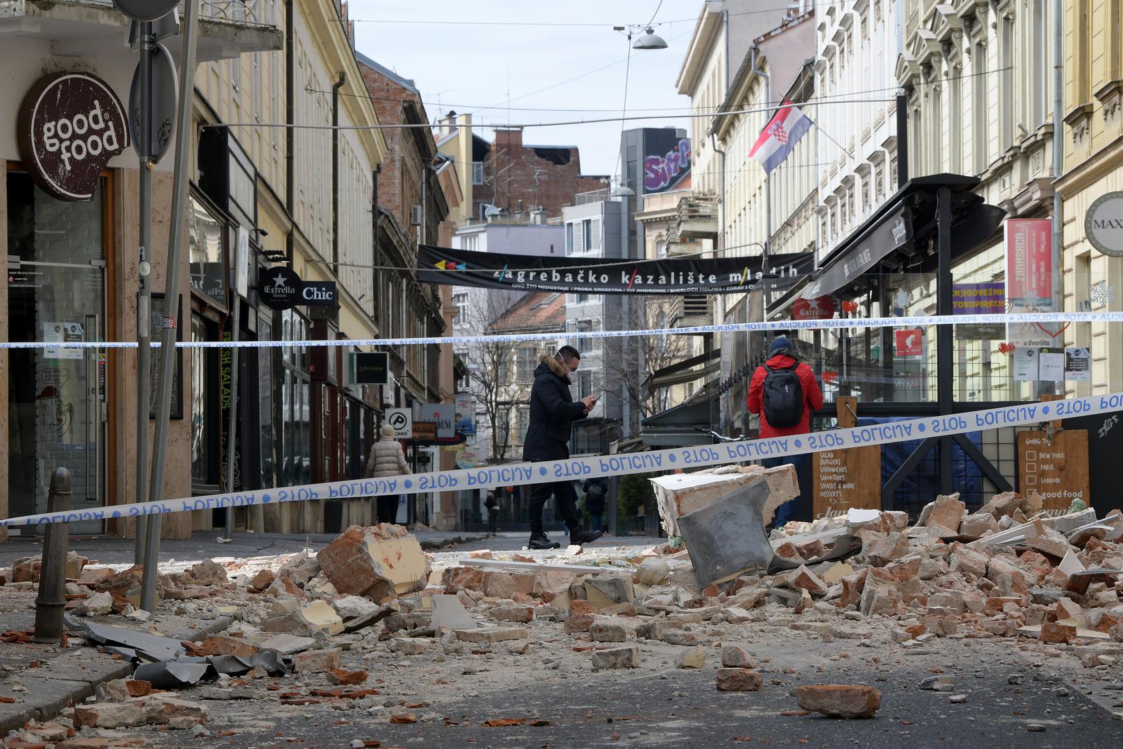 22.03.2020., Zagreb - Posljedice potresa u najuzem centru grada.rPhoto: Sandra Simunovic/PIXSELL
