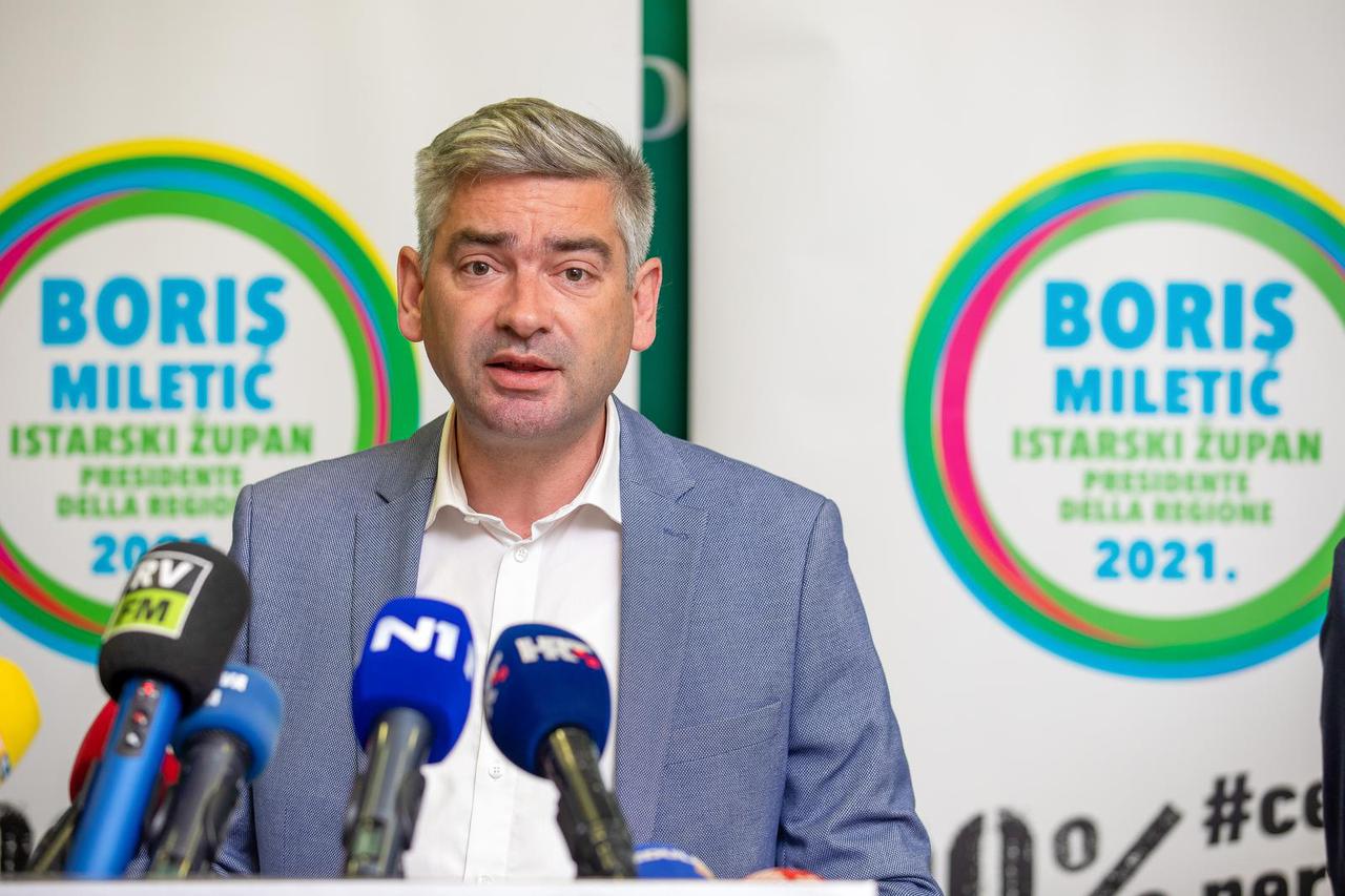 Boris Miletić održao je  konferenciju za novinare u sjedištu IDS-a u Puli