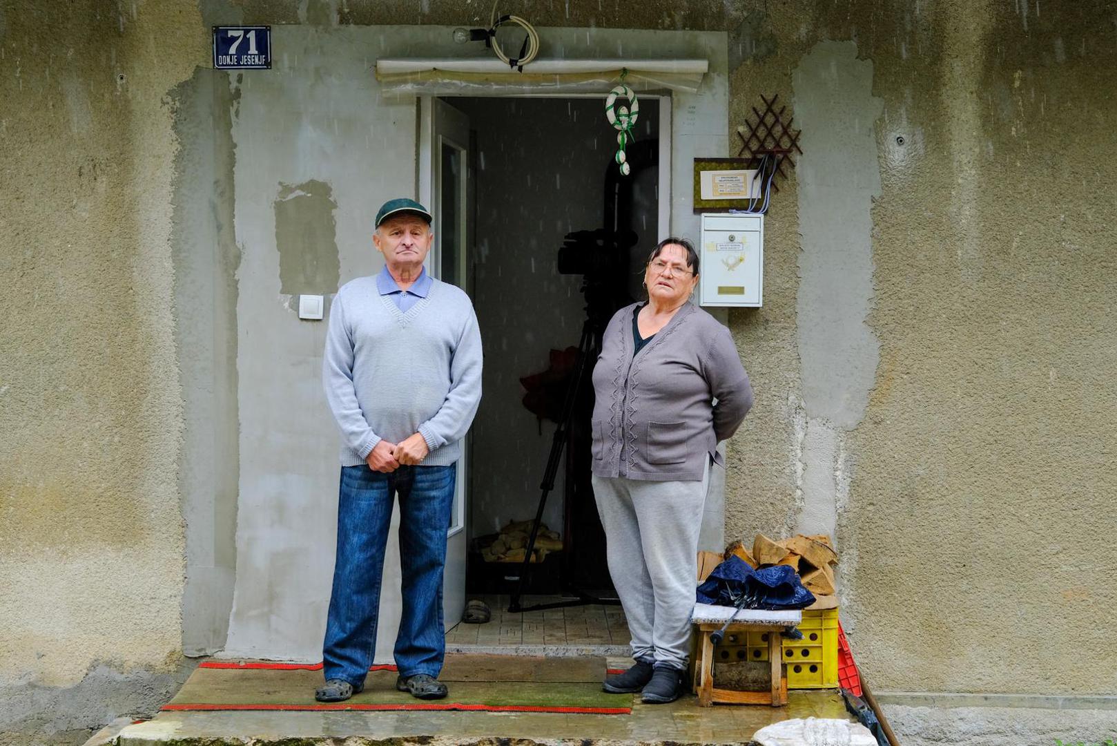 17.05.2023., Donje Jesenje - U mjestu Donje Jesenje otvorilo se kliziste koje prijeti nekolicini kuca koje su evakuirane. Photo: Slaven Branislav Babic/PIXSELL