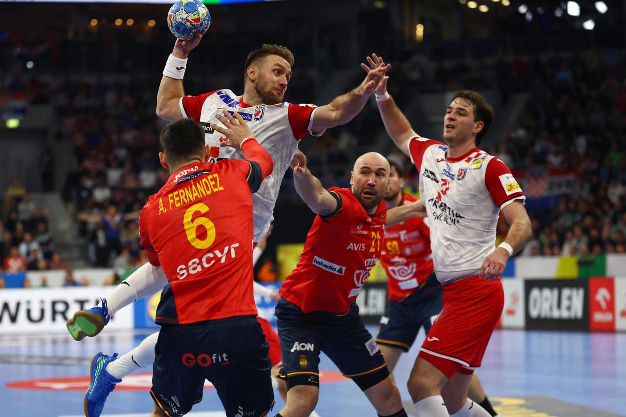 EHF 2024 Men's European Handball Championship - Preliminary Round - Group B - Spain v Croatia
