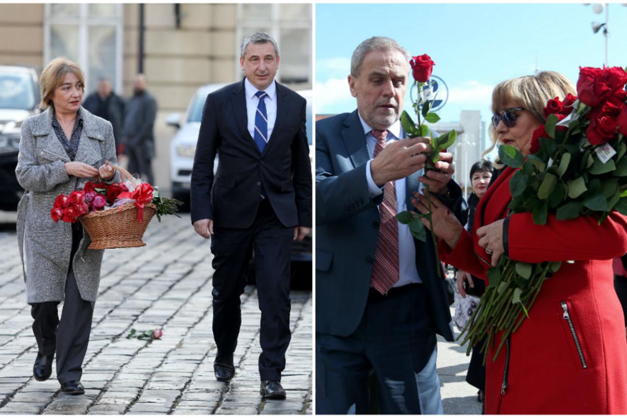 Bandiću i Štromaru ruže za Dan žena nosile - žene