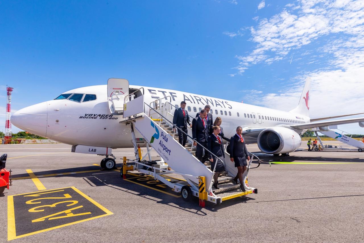 Nova hrvatska zrakoplovna tvrtka ETF Airways predstavila svoj putnički zrakoplov