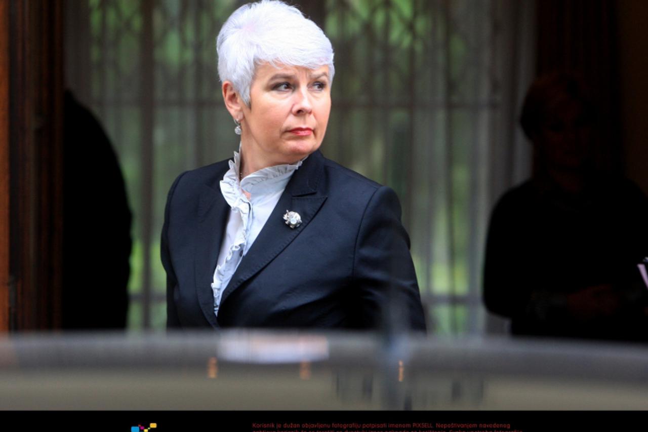 \'18.04.2011. Visoka, Zagreb-U drzavnoj rezidenciji u Visokoj ulici odrzan je sastanak Drzavnog odbora za obiljezavanje obljetnica. Jadranka Kosor. Photo: Boris Scitar/PIXSELL\'