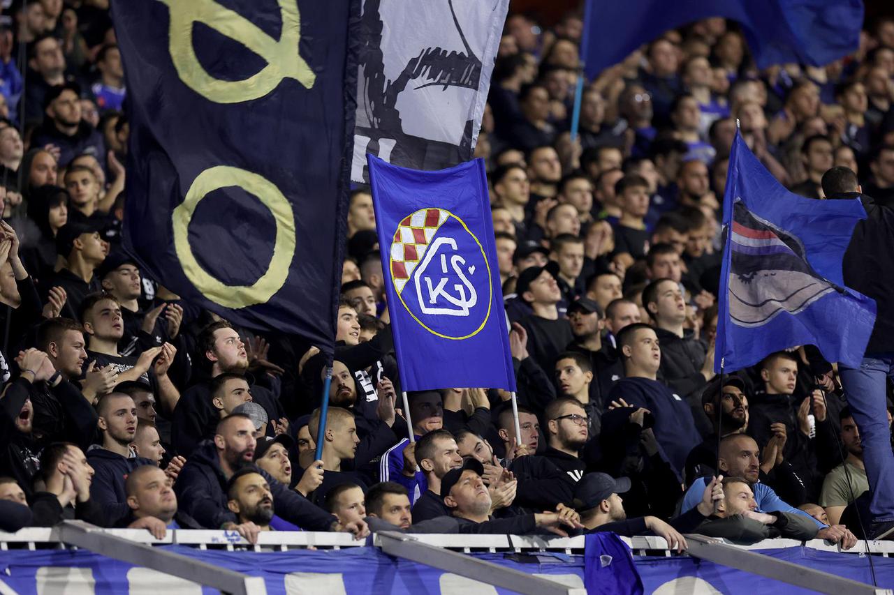 Navijači na stadionu Maksimir tijekom utakmice između Dinama i Milana