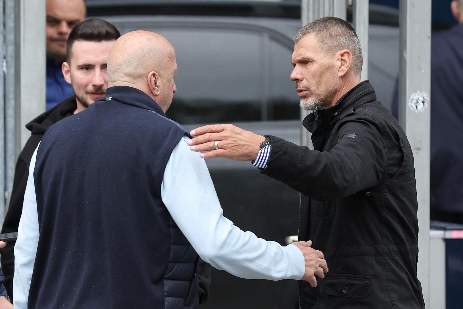 U delegaciji Dinama bili su Zvone Boban, predsjednik Velimir Zajec, trener Sergej Jakirović, igrači...