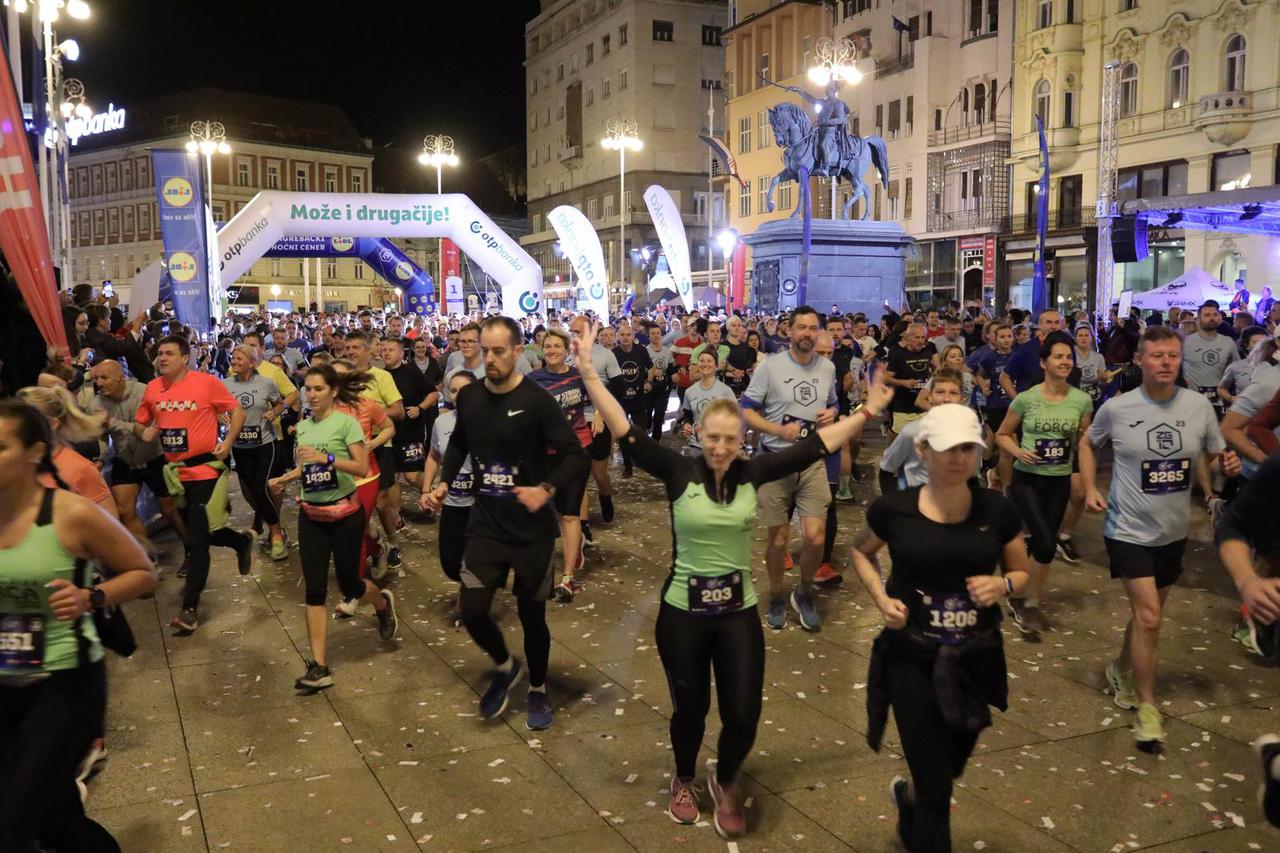 Zagreb:  Start utrke „12. zagrebački noćni cener“