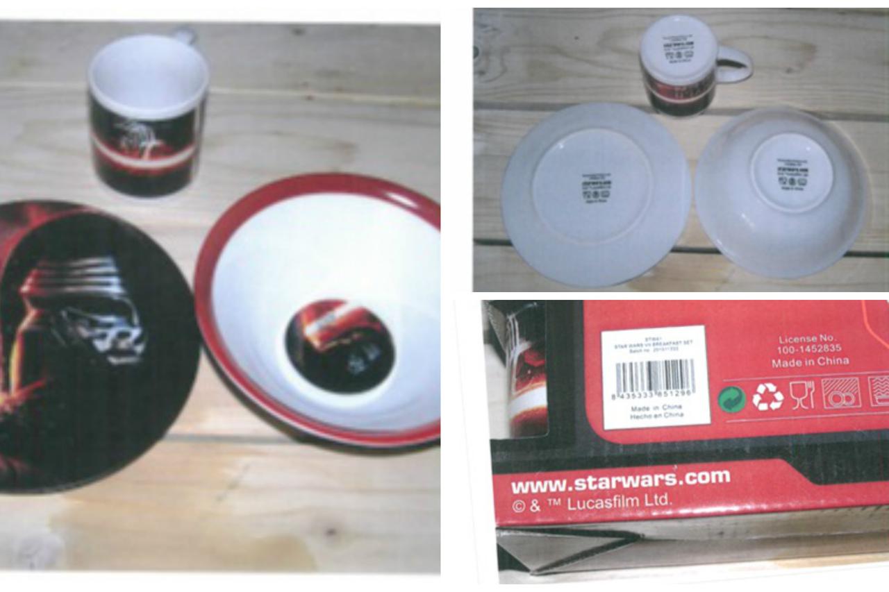 star wars keramički set za doručak