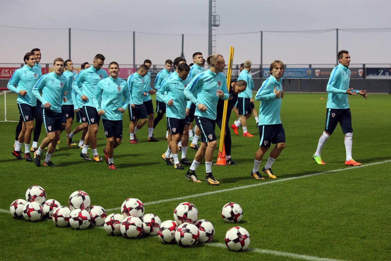 Hrvatska nogometna reprezentacija, trening