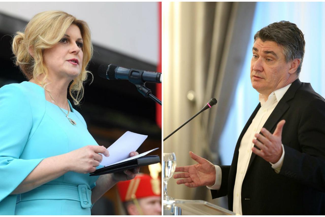 Kolinda Grabar-Kitarović i Zoran Milanović