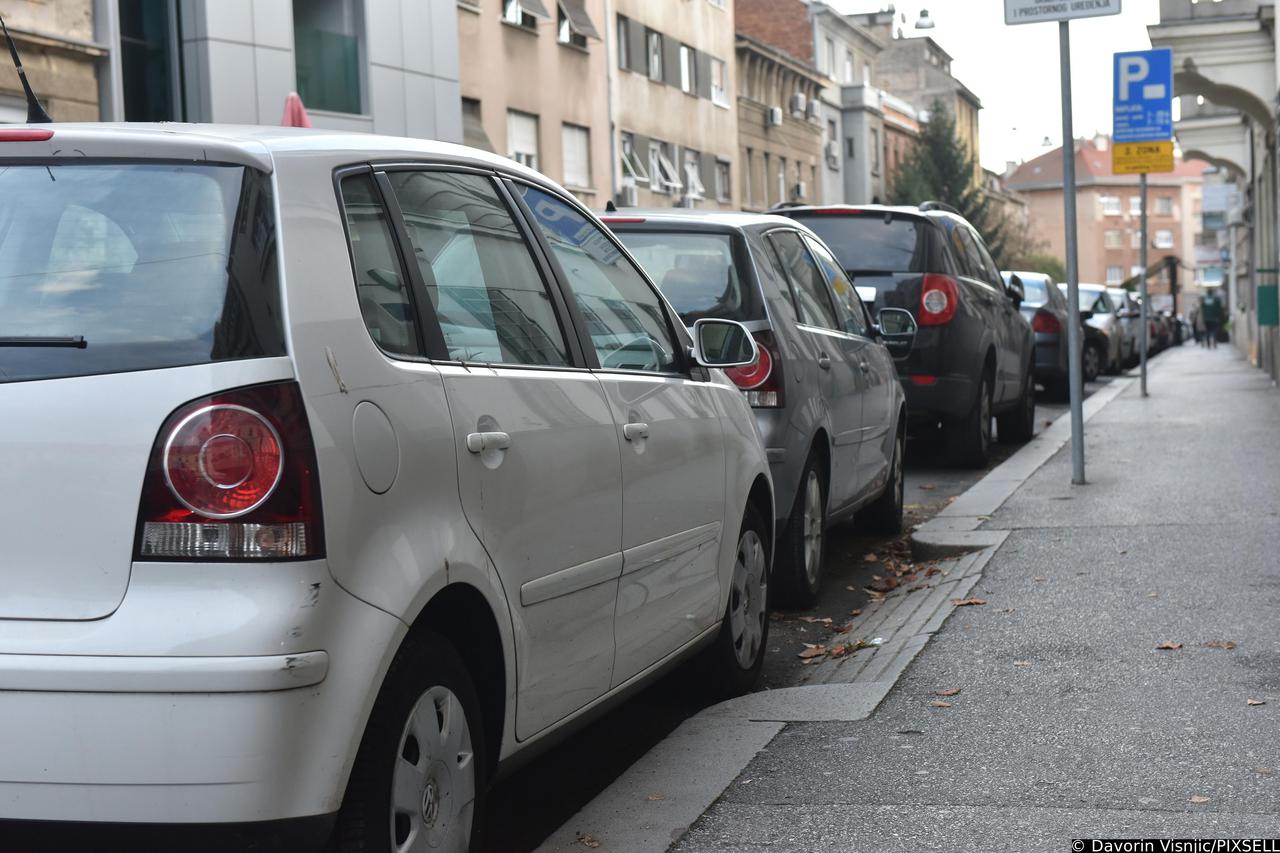 Zagreb: Parkiralište u ulici Vinogradska cesta