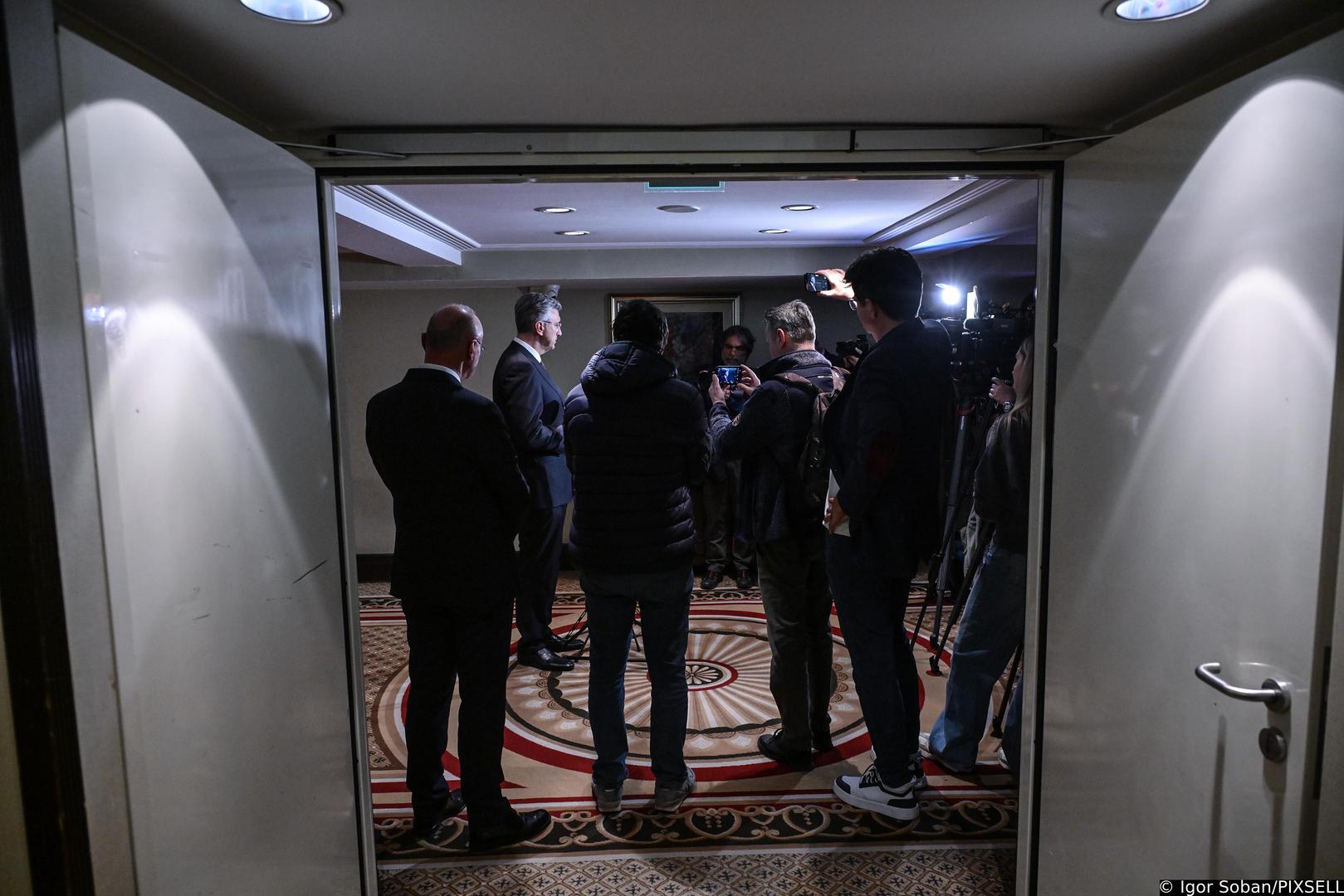13.03.2026., Zagreb - Andrej Plenkovic dao je izjavu za medije. Photo: Igor Soban/PIXSELL