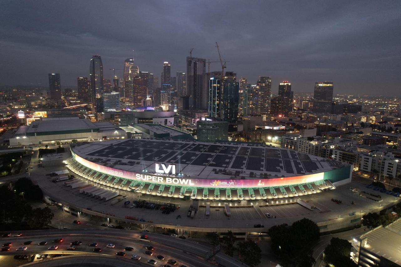 NFL: LVI Super Bowl-Stadium and Field Preparation Press Conference