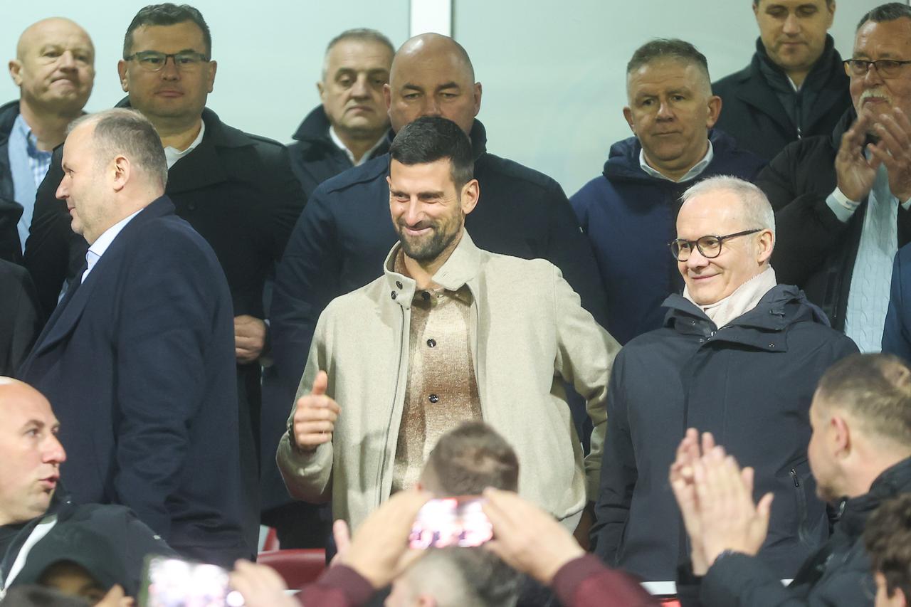 Zenica: Novak Đoković prati utakmicu Bosna i Hercegovina - Italija