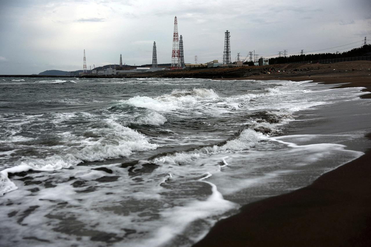 FILE PHOTO: Tokyo Electric Power Company's Kashiwazaki Kariwa nuclear power plant stands along the seaside in Kashiwazaki, Japan