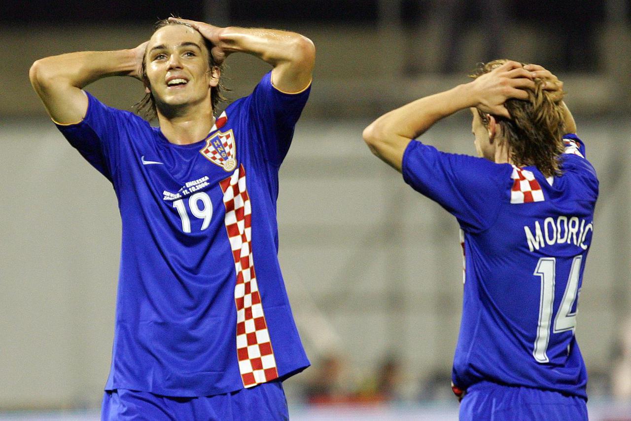 Hrvatska pobijedila Englesku s 2:0 u kvalifikacijama za Europsko prvenstvo, 11.10.2006.