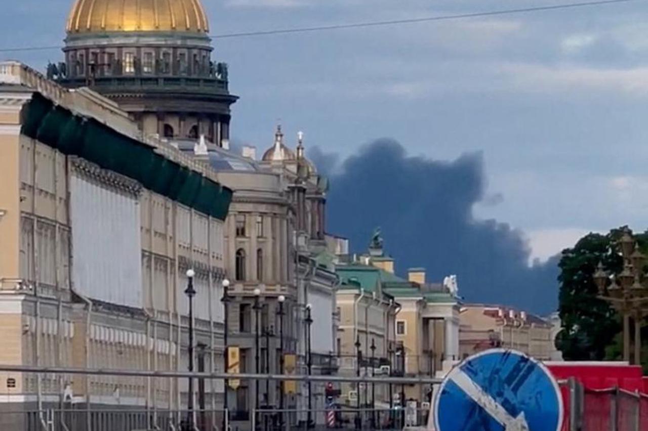 Russia repels drone attack over Leningrad region as economic forum kicks off