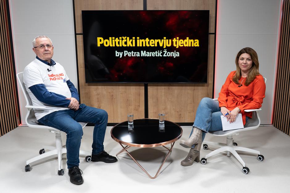 Željko Stipić u studiju Večernjeg lista