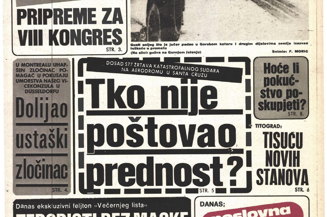 Najveća trakoplovna nesreća u povijesti