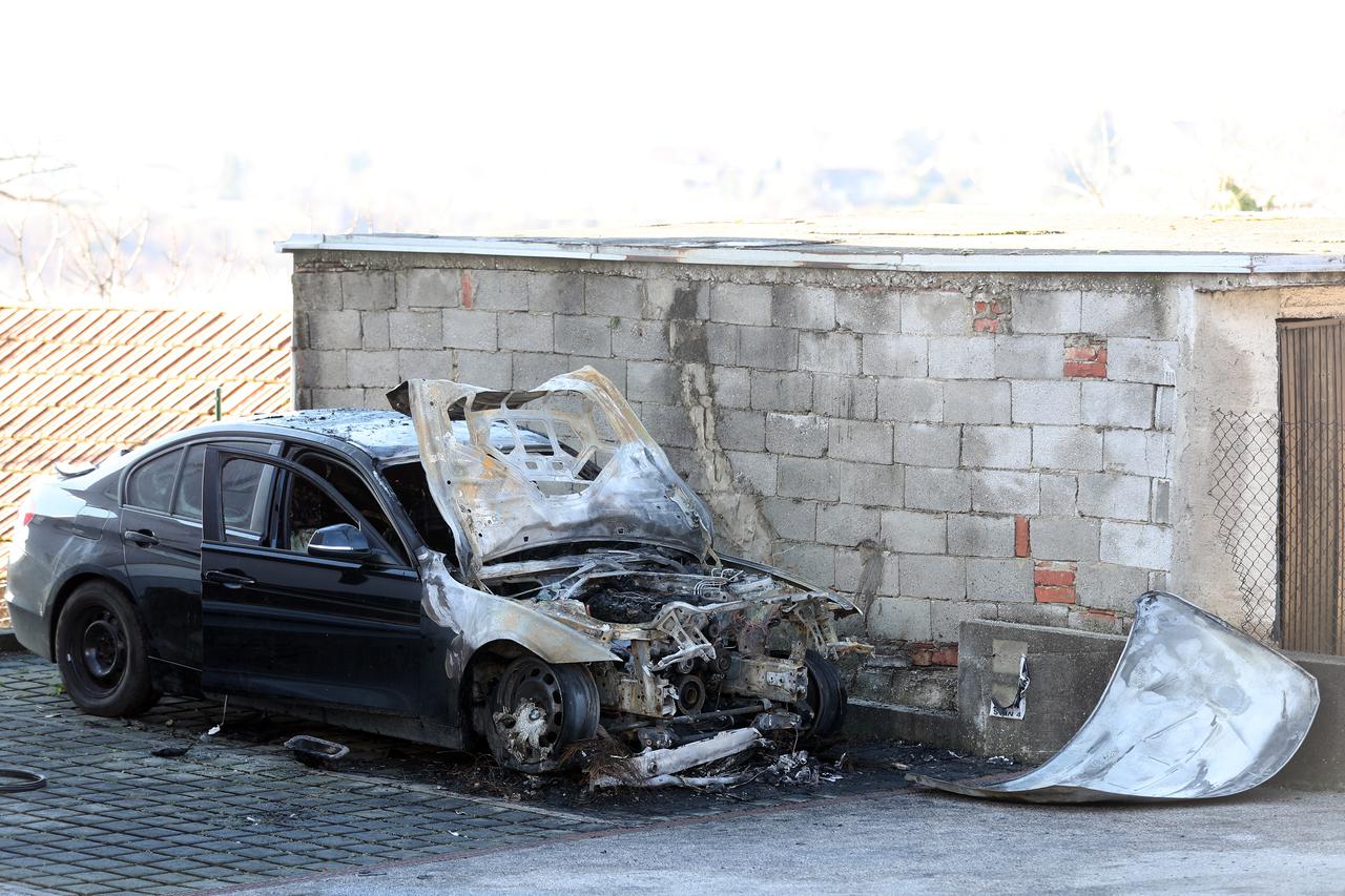 Izgorio BMW u zagrebačkom Susedgradu