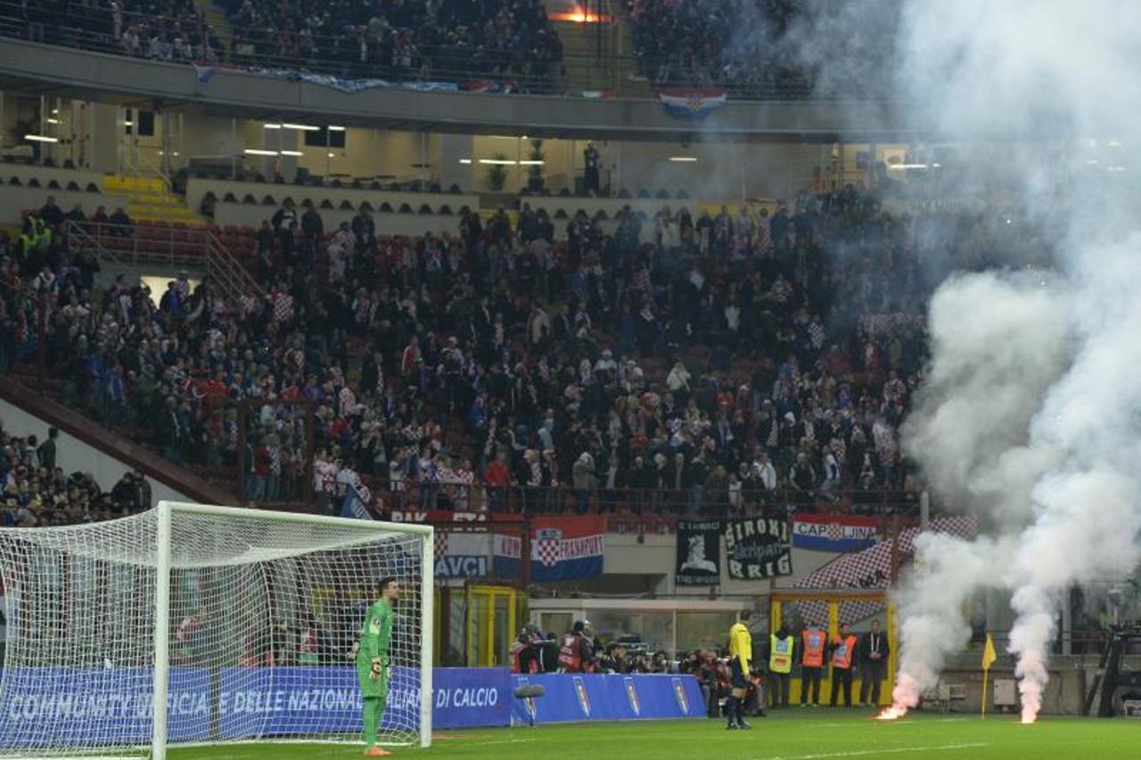 hrvatski navijači u Milanu