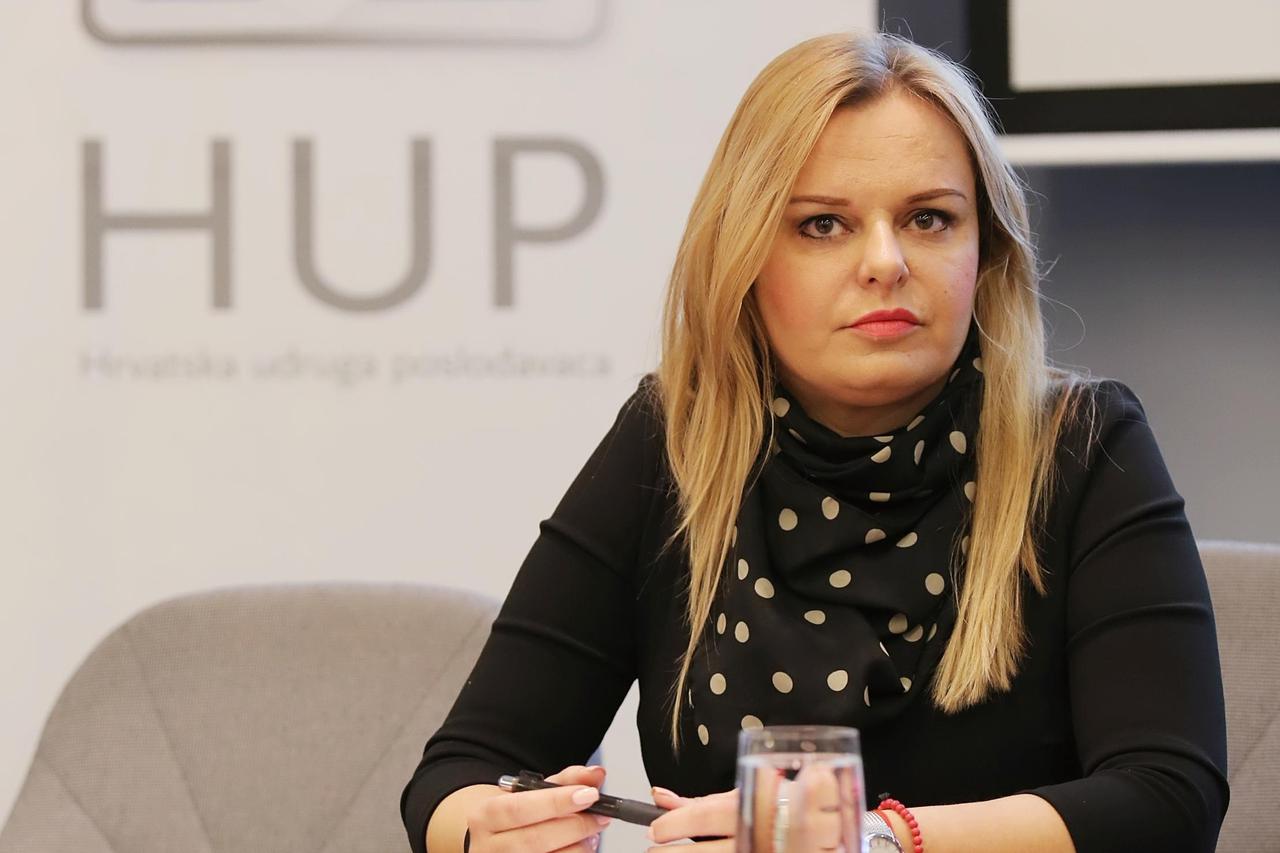 29.03.2016., Zagreb - Hrvatska udruga poslodavaca na konferenciji za medije predstavila je kljucne prijedloge izmjena Zakona o javnoj nabavi. Milka Kosanovic.  Photo: Tomislav Miletic/PIXSELL