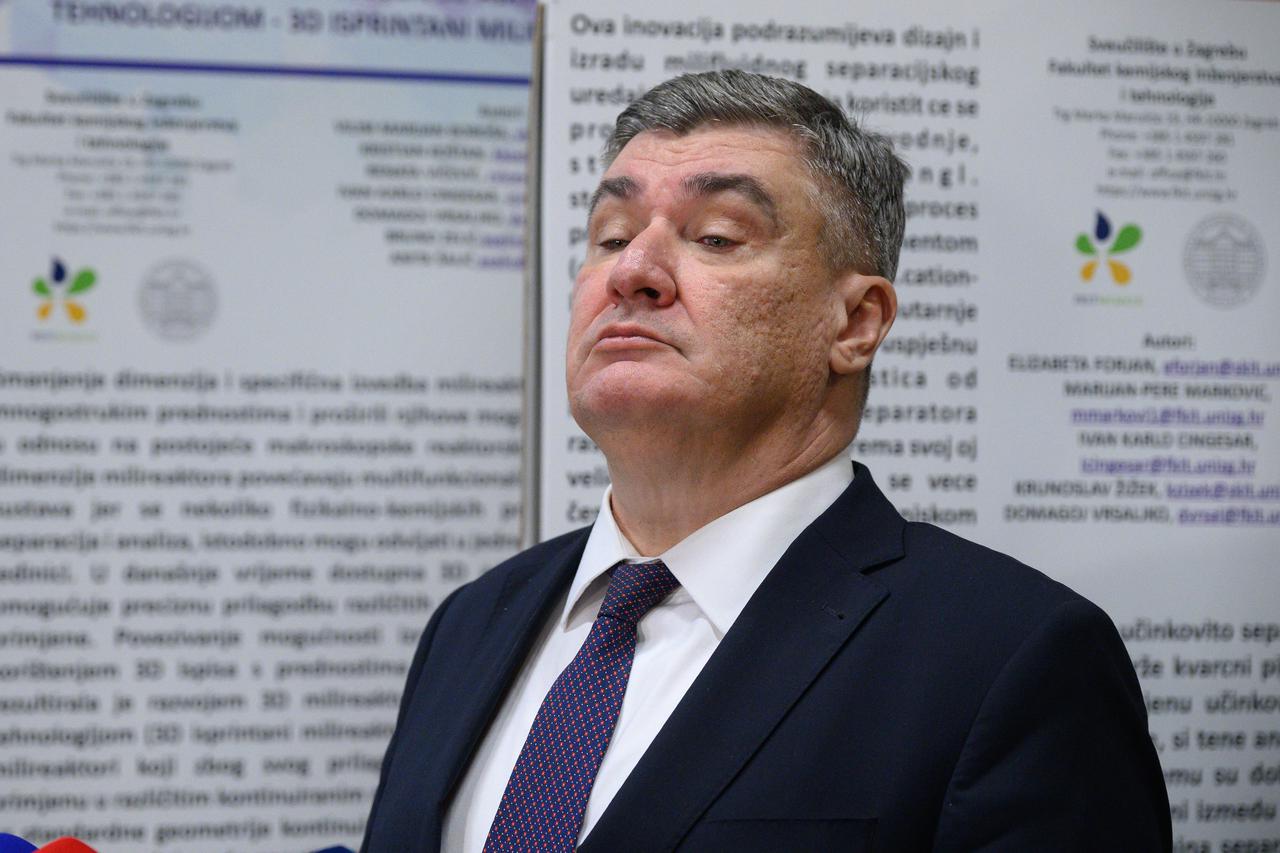 Zagreb: Predsjednik Milanović obišao Fakultet kemijskog inženjerstva i tehnologije